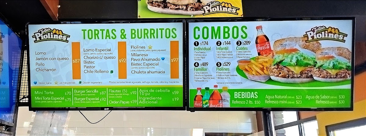 Tortas Piolines Vistas Menu - Image 1